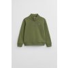 MIKINA GANT SHIELD HALF ZIP SWEAT WASHED OLIVE