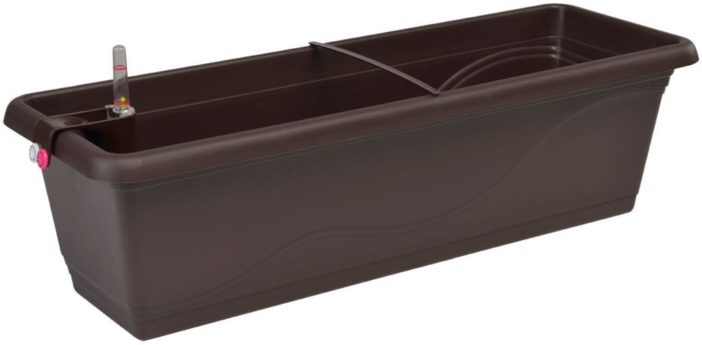 PLASTKON Samozavlažovací truhlík Smart Systém Extra Line 80 cm hnedá