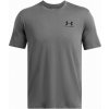 Pánske tričko Under Armour Sportstyle Left Chest SS Veľkosť: L / Farba: sivá/čierna