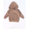 I love milk Latte beige kids hoodie with a gold logo