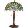 Tiffany stolová lampa WISTERIA 41*60