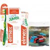 Elmex Junior balíček zubná pasta 50 ml zubná kefka + zubná pasta 12 ml + stavebnica