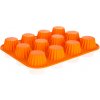 Baquet Forma na 12 košíčkov silikónová Culinaria Orange 32 × 24 × 3,4 cm