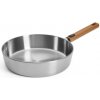 Woll Logic steel, IND, sauté pánev 28 cm, dřevěná odnímatelná rukojeť 1728WLCS