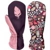 Wamu detské softshellové rukavice, Sova, fialová
