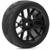 Yeah Racing Spec T CS Wheel Offset 3 Black w/Tire 4ks pre 1/10 Road