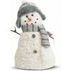 Vianočný snehuliak - z rukami z palíc a čiapkou - 35 x 22 cm
