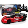 Import leantoys Sports Car R/C 1:24 Corvette C6.R Red 2.4 G Lights