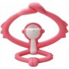 Mombella hryzadlo na prerezávanie zúbkov opička silikónové ružové