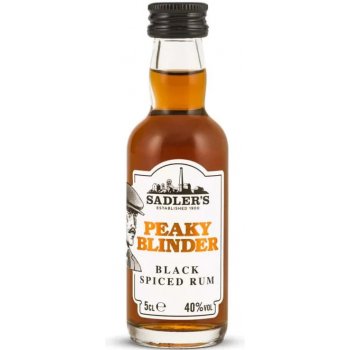 Sadler's Peaky Blinder Black Spiced 40% 0,05 l (čistá fľaša)