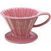 Tiamo keramický dripper V02 ružový - pour over na kávu