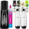 Saturátor SodaStream Terra Čierny Set 2 fľaše + 4 Sirupy bez Cukru