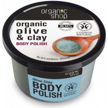 Organic Shop telový peeling Olive & Clay 250 ml
