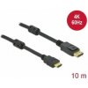 Delock Kábel z Active DisplayPort 1.2 na HDMI, 4K, 60 Hz 10 m