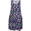 Lewro dievčenské šaty bez rukávov šaty bez rukávov tmavo modrá,mix