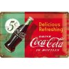 Plechová ceduľa Coca-Cola - Delicious Refreshing, 30 × 20 cm
