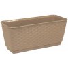 Prosperplast RATOLLA P Truhlík podmiskou 29,3x11,9x12,6cm ratan krémová DRL300Pk