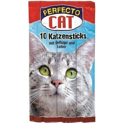 Perfecto Cat Masové tyčky drůbeží 14 cm 10 ks