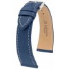 Kožený remienok Hirsch Bologna L 01802080-2, modrý, teletina, dĺžka L, Quick Release 19 mm
