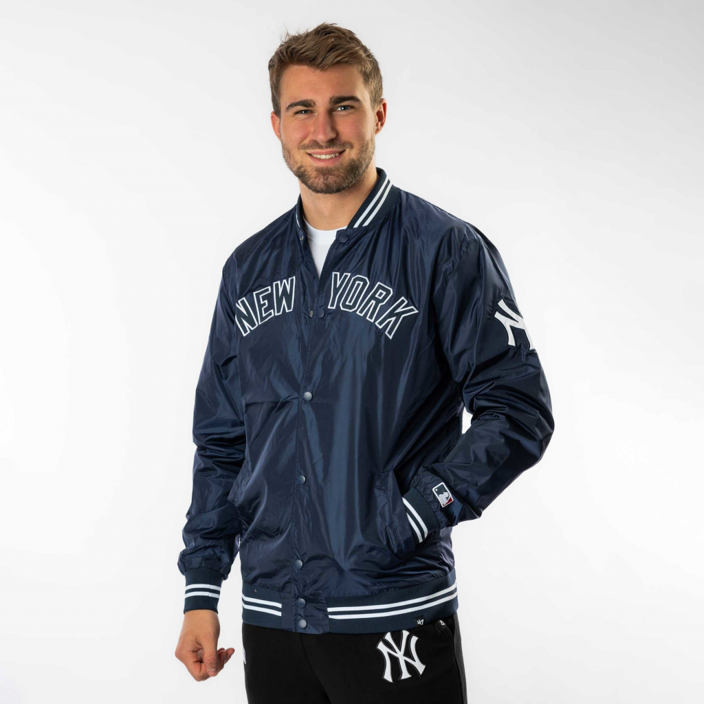 47 Brand pánská bunda New York Yankees Wordmark ’47 DRIFT Track Jacket