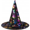 Klobúk čarodejnícky s potlačou pavučiny pre dospelých