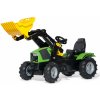 Rolly Toys Šľapací traktor DEUTZ FAHR s čelným nakladačom a nafukovacími kolesami, od 3 do 8 rokov