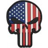 WARAGOD Nášivka 3D US Patriot Punisher 6x4.5cm