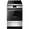 Voľne stojaci keramický sporák Amica 514CE3.413TsKDHaQ(XL) 50 cm, strieborný