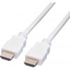 Value HDMI prepojovací kábel Zástrčka HDMI-A, Zástrčka HDMI-A 10.00 m biela 11.99.5710 štandardné HDMI HDMI kábel; 11.99.5710