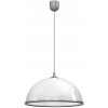 Luminex Luster na lanku KITCHEN 1xE27/15W/230V biela/chróm LU4861 + záruka 3 roky zadarmo