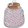 Kikko bambusový podbradník XKKO BMB Scandinavian Baby pink cross