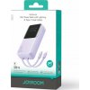 Joyroom Powerbanka Joyroom JR-PBC06 s vestavěnými kabely USB-C / Lightning 30W 10000mAh - fialová