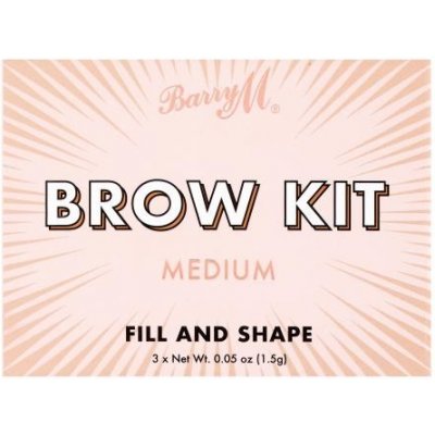 Barry M Brow Kit set a paletka na obočie Medium 4,5 g