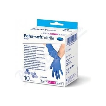 Rukavice vyš.Peha-soft NITRILE FINO M 10ks