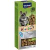 Maškrty pre činčily Vitakraft Kräcker s vápnikom 2 ks 108 g