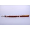 Kožené prepletané vychádzkové vodítko hnedé 50cm Brown 50cm Collar