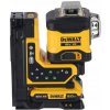 Akumulátorový krížový laser DeWalt, 3-lúčový, zelený, dosah 80 m DCLE34035D1