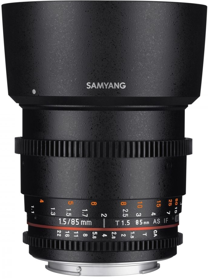 Samyang 85mm T1.5 V-DSLR ED AS IF UMC II Nikon