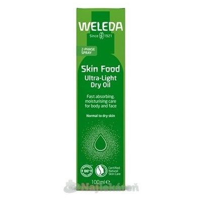WELEDA Skin Food Ultra-Light Dry Oil hydratačný, pre telo a pleť 100 ml