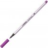 Fix so štetcovým hrotom pre rôzne šírky čiar STABILO Pen 68 Brush, fialový