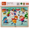 Viga puzzle ročné obdobia Zima