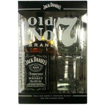 Jack Daniel's 40% 0,7 l (darčekové balenie 2 poháre)