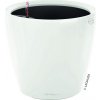 Plastový samozavlažovací kvetináč Lechuza Classico Color LS Ø 28 x 26 cm biely vrátane zavlažovacieho systému, vložky na rastliny, substrátu a ukazovatele hladiny vody