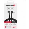 Swissten 71528000 USB USB-C, 1,2m, černý