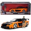 Rychle a zběsile auto 1997 Mazda RX7 1:24 + figurka Han Lue