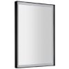 Sapho Sort LED - Zrkadlo s LED osvetlením, 47x70 cm, čierna mat ST047