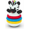 BABY EINSTEIN Žuvačková stavebná hračka zebra Stack & Wobble Zen™ 3 mesiace+ Baby Einstein
