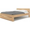 Wilsondo Masívna dubová manželská posteľ Ribes - 140x200