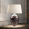 Quintiesse Stolná lampa Samara, Ø 45,7 cm, ružová, látka, sklo, 2 svetlá - QN-SAMARA-TLPLM