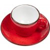 IRIS DOTS červená šálka s podšálkou Veľkosť: 7cl na ESPRESSO